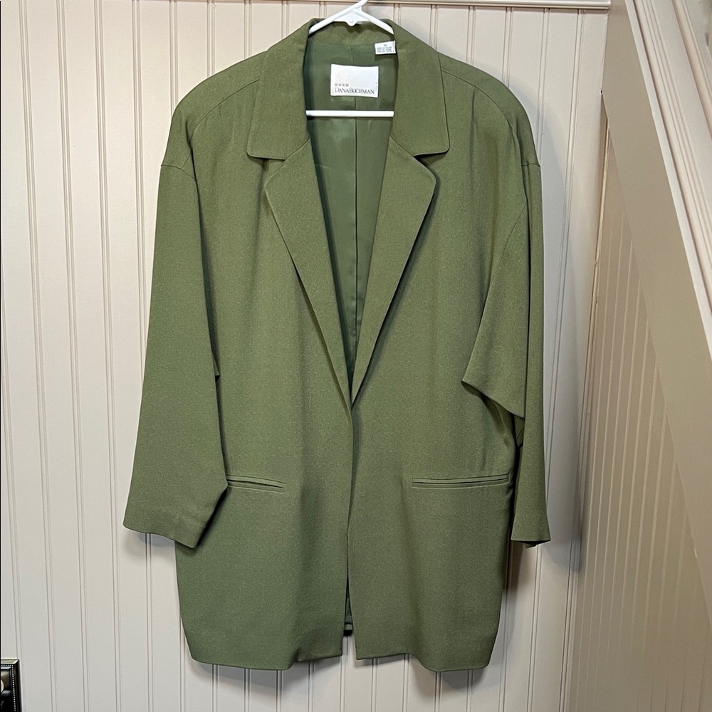 Dana Buchman Sage Green Women's Silk Blazer